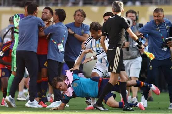 Argentina & spain players